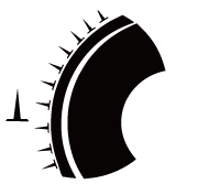 ASYMMETRIC TREAD DEIGN